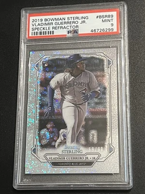 2019 BOWMAN STERLING SPECKLE REF ВЛАДИМИР ГЕРРЕРО RC NO89 ДЕБЮТАНТ NO/99 PSA 9 - Изображение 1 из 2