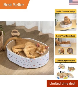 Multifunktionales Katzenkratzkissen Lounge - schützt Möbel & baut Stress ab - Bild 1 von 11