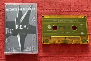 R.E.M. - YELLOW CASSETTE TAPE - AUTOMATIC FOR THE PEOPLE - Picture 1 of 6
