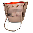 Womens Pink Tote Handbag Vegan Leather Hobo Purse Size Large Shoulder BAG