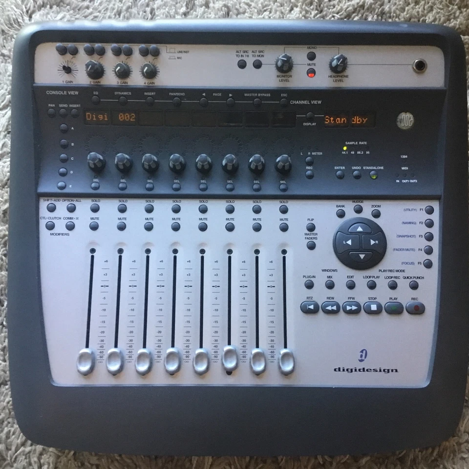 DIGIDESIGN DIGI 002 MX002 FIREWIRE PRO TOOL LE SYS MIDI AUDIO MIXER W POWER CORD - Image 1 of 1