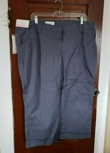 Pantalones cortos LIZ LONG Maternidad para mujer 14 azules 100 % algodón nuevos con etiquetas - Imagen 1 de 8