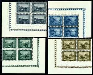 Liechtenstein 1943 alcantarillado, draga, tractor, vaca, caballo, agricultura, M.218, montado sin montar o nunca montado - Imagen 1 de 2