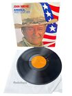 Vtg. 1972 JOHN WAYNE AMERICA, WHY I LOVE HER: Vinyl LP Record Album: LSP-4828