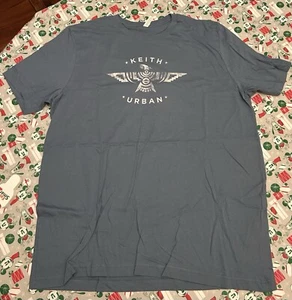 Camisa Keith Urban Adulto XL Azul Música Country 2018 Graffiti U World Tour - Imagen 1 de 6