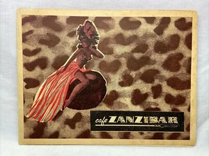 Echtes Foto 1940er Weltkrieg Ära Tourist Souvenir Cafe Sansibar Militär New York NY - Bild 1 von 8