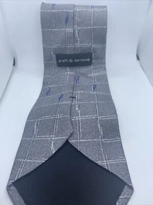 Corbata Croft & Barrow Gris 100% Seda Hecha en EE. UU. - Imagen 1 de 6