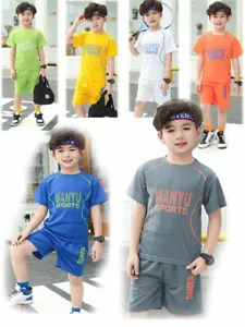 Summer Kids Baby Boys Clothes Child Boy Sports Outfits Clothes Tops +Pants Sets
