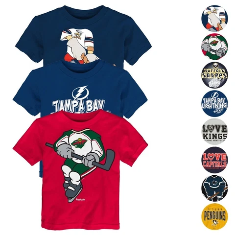 NHL Reebok & Outerstuff Various Team T-Shirt Collection Infant Toddler (12M-4T) Cover
