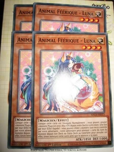 YU-GI-OH! PLAYSET (LOT DE 4) ANIMAL FEERIQUE LUNA SDCH-FR013 NEUF FRANCAIS ED 1 - Picture 1 of 1