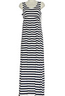 Maternity Dress Navy Blue Maxi Striped New A Glow Xs Full Length X Small 0 2 Nwt