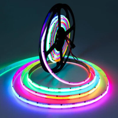 DC 12V WS2811 COB LED Strip Lights RGB IC Addressable Flexible Tape Light 720/M - image 1 of 4