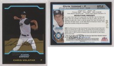 2004 Bowman Draft Aflac All-American Chrome Gold Refractor /50 Chris Volstad