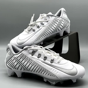 Botines de fútbol americano Nike Vapor Edge 360 VC plata metálica blanca para hombre EE. UU. talla 8-15 - Imagen 1 de 9