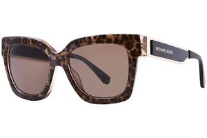 Michael Kors Berkshires MK2102 366173 Sunglasses Women's Brown Leo/Brown 54mm
