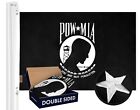 G128 – POW/MIA Prisoner of War Flag | 3x5 ft | DOUBLE SIDED Embroidered