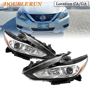 Halogen Headlight Headlamp Chrome Fit For 2016 2017 2018 Nissan Altima LH & RH - Picture 1 of 10