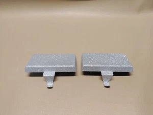 2 Stück Glitzer Stahl Metall Silber WEIHNACHTEN STRUMPF HÄNGER Halter - Bild 1 von 6