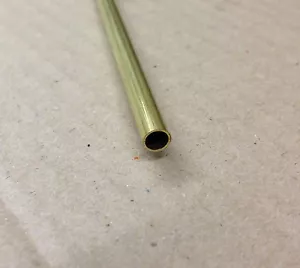 Brass Tube 2mm, 3mm, 4mm, 5mm, 6mm, 7mm, 8mm, 9mm 300mm long 0.45mm wall K + S - Picture 1 of 1