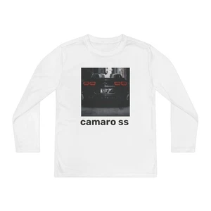 Youth Long Sleeve Chevy Graphic Tee, Car Lover's Shirt, Camaro SS Apparel, [...] - Picture 1 of 17