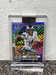 2024 Bowman University Chrome #174 Tory Horton X-Factor Pro Athlete Direct Auto - Bild 1 von 2