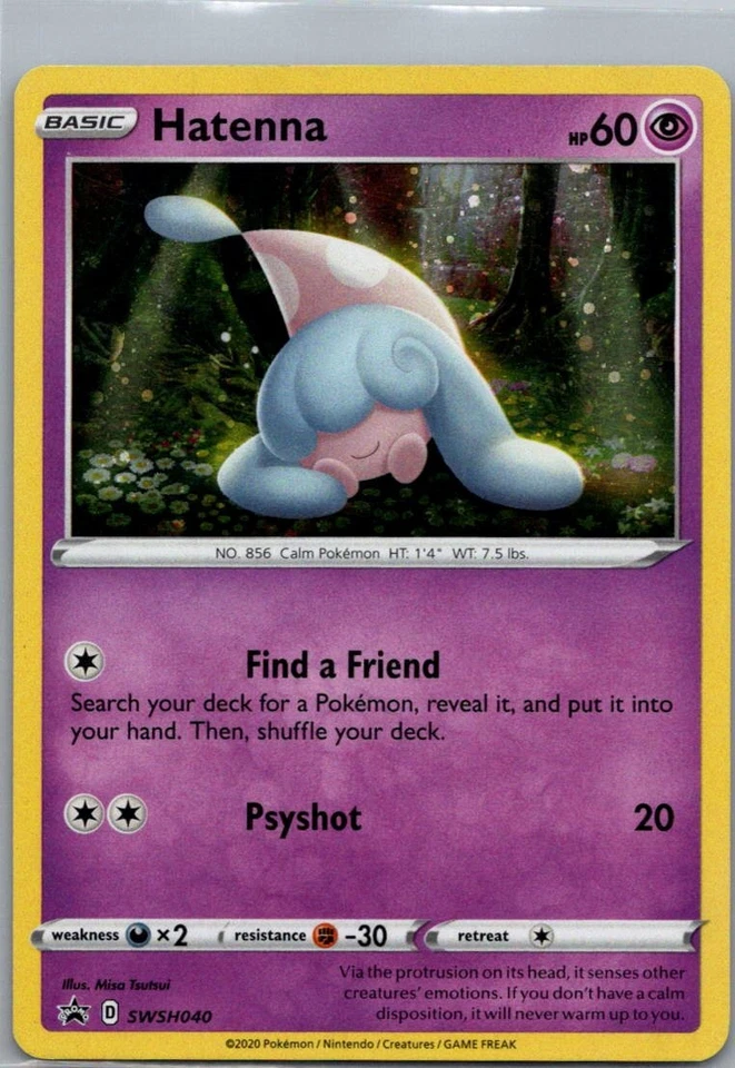 Hatenna Promo SWSH: Sword & Shield Promo Cards SWSH040 NM - Image 1 of 2