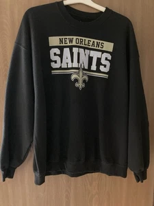 New Orleans Saints NFL Team Apparel Gr. 2 XL schwarz Sweatshirt mit Logo - Bild 1 von 4