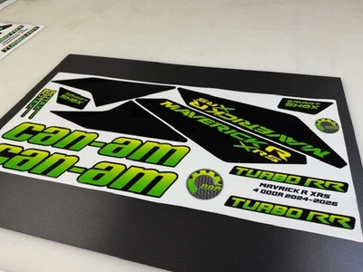 CAN AM MAVERICK X3 CANAM X 3 TURBO RR R DECAL CUSTOM COLORED STICKER DECAL KIT - Image 1 of 4