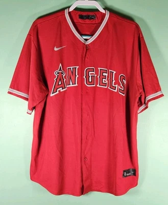 Mike Trout LA Angels Alternate Red Nike Jersey #27 Size XL Licensed - Image 1 of 4
