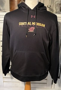 Under Armour Central Michigan Univ Chippewas CMU Sudadera con Capucha Negra Para Hombre’s M - Imagen 1 de 8