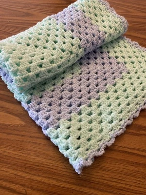 Manta para regazo bebé ganchillo niño afgano tiro multicolor edredón regalo casero 5 Foto 1 de 4