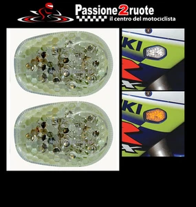 Frecce freccia Led indicators omologate a carena fairing yamaha 02> trasparente - Foto 1 di 1