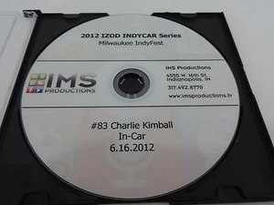 2012 Izod IndyCar Milwaukee IndyFest Charlie Kimball In Car Race View DVD IMS  - Picture 1 of 12