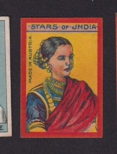 Ancienne   étiquette    allumettes Autriche  BN167046 Star Inde Femme - Bild 1 von 1