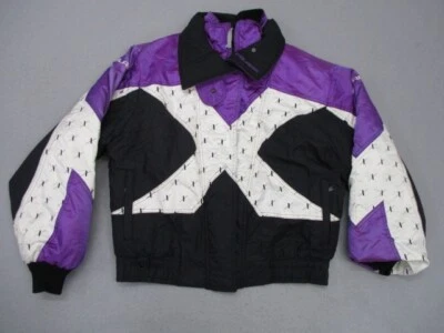 Vtg Polaris Womens Snowmobile Jacket Sz L Full Zip Thermoloft Lined Nylon 90s - Image 1 of 4