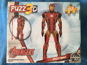 IRON MAN Puzz3D 67 Piece Puzzle Marvel Avengers Hasbro 2014 NEW Sealed