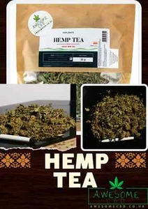 Organic Hemp Herbal Tea NO BLEND Sleep Anxiety Stress Relief Premium Quality! - Picture 1 of 7