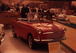 Rare Ektachrome De Presse 1960 AUTOBIANCHI BIANCHINA CABRIOLET  !!! - Picture 1 of 1