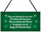 Novelty St Patricks Day Hanging Sign Irish Blessing Lucky Friendship Gifts