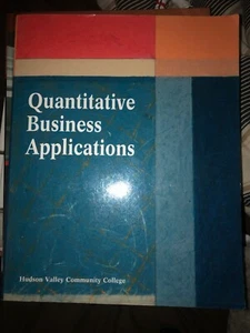 Quantitative Business Applications Pearson Learning Solutions Hudson Valley CC - Picture 1 of 2