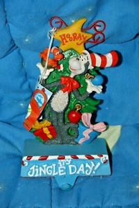 MIDWEST Dr. Seuss Cat in the Hat Cast Iron CHRISTMAS STOCKING HOLDER NEW - Picture 1 of 12