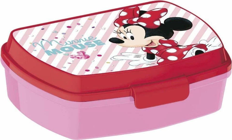 Minnie Mouse El LUNCH BOX scatola colazione porta PRANZO MERENDA sandwich scuola - Immagine 1 di 1