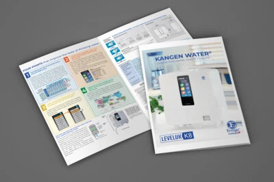 Enagic Kangen Leveluk Water K8 Brochure Trifold Education Helpful 10 Sheets NEW - Image 1 of 2