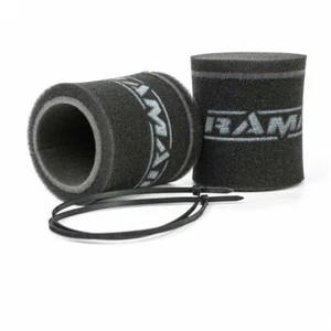 2x Single Inlet Motorcycle Carb Sock Air Filter Ramair MS-002 - Picture 1 of 1