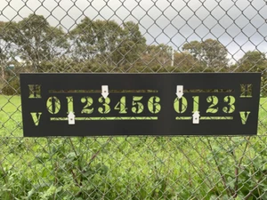 Tennis scoreboard aluminium - Picture 1 of 4