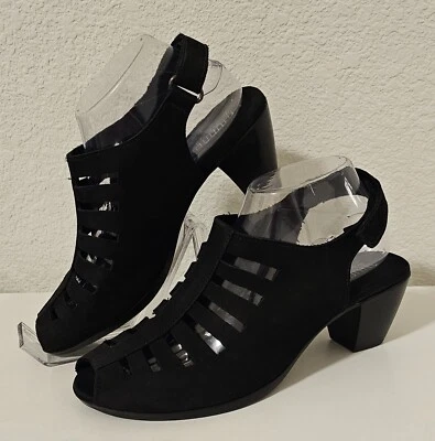 MUNO SANDALIA ABBY MUJER AMERICANA NEGRO NOBUCK Talla 9 Foto 1 de 4