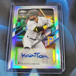 2021 Topps Chrome Update Ka'ai Tom Rookie Auto Autograph RC #CUSA-KT NM/M - Picture 1 of 2