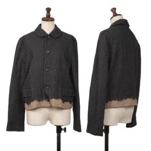 COMME des GARCONS COMME des GARCONS Rundkragenjacke mit gebleichtem Saum Größe S-M... - Bild 1 von 12