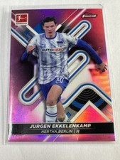 2021-22 Topps Finest Bundesliga Hertha BSC Jurgen Ekkelenkamp Pink /300