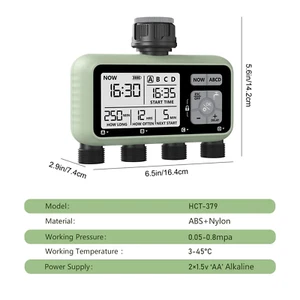 Reswat 4-Outlet Water Timers Multifunctional Sprinklers Multi Caliber Adaptation - Bild 1 von 14